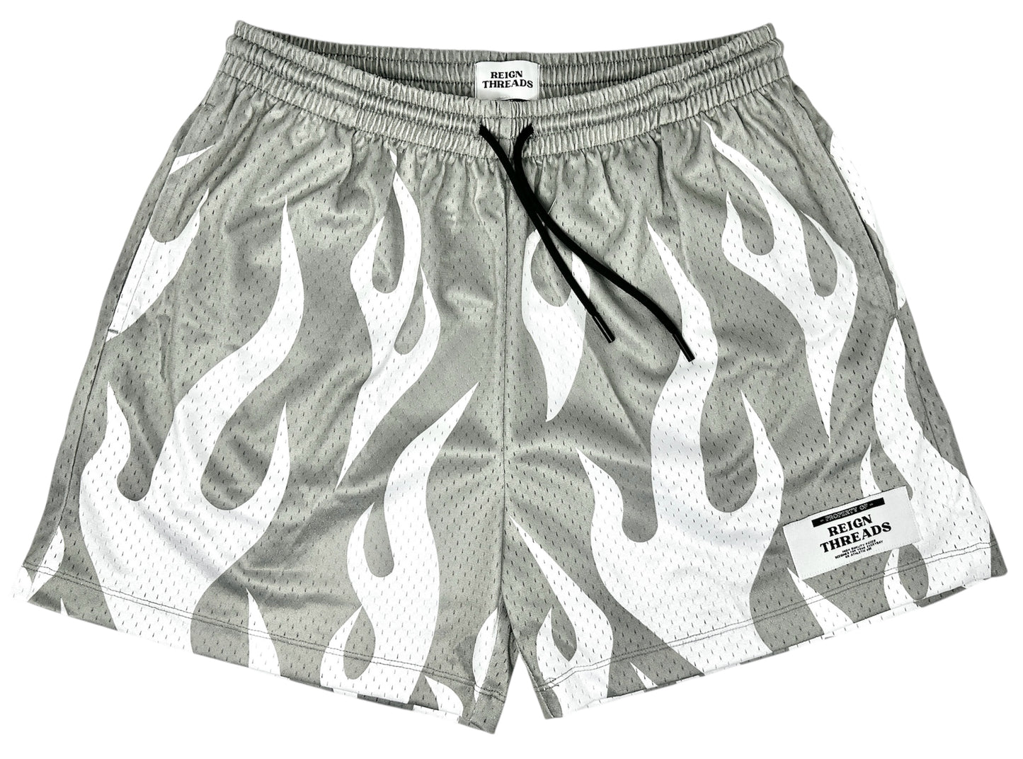 Gray and White Flames