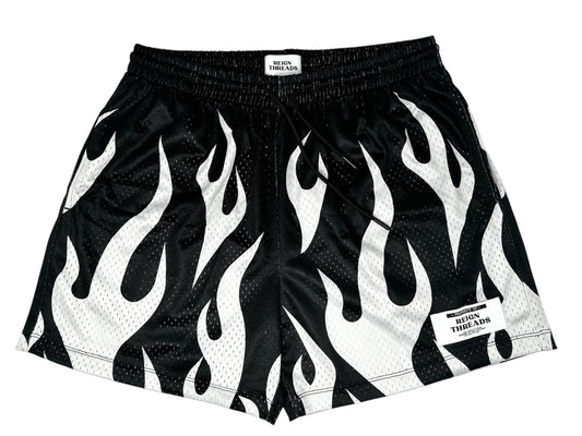 Black and Gray Flames