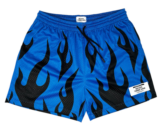 Blue and Black Flames